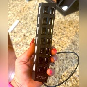 7 Ports USB 2.0 High Speed Hub Phone Tablet charger USB charging station